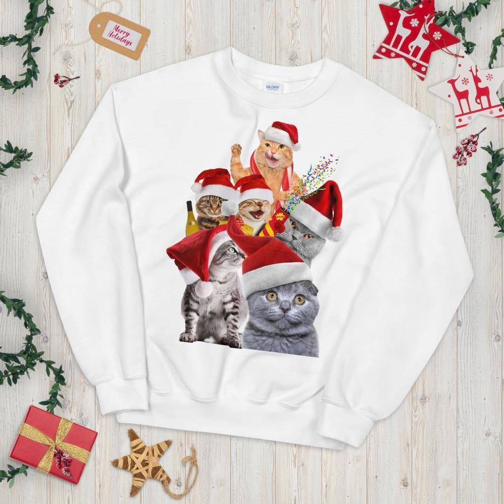 Crazy Cats © | Unisex Christmas Sweatshirt