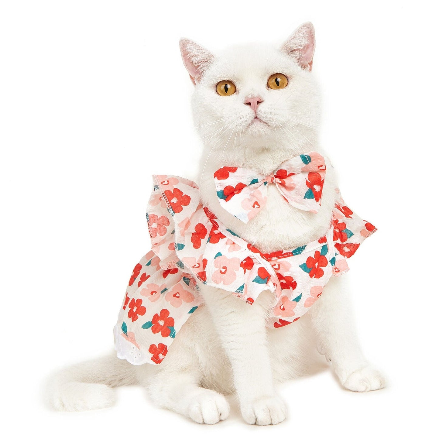 Cat Floral Dress | Cat Clothing