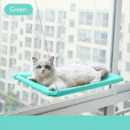Hanging Cat Bed w/ Suction | Cat Hammock