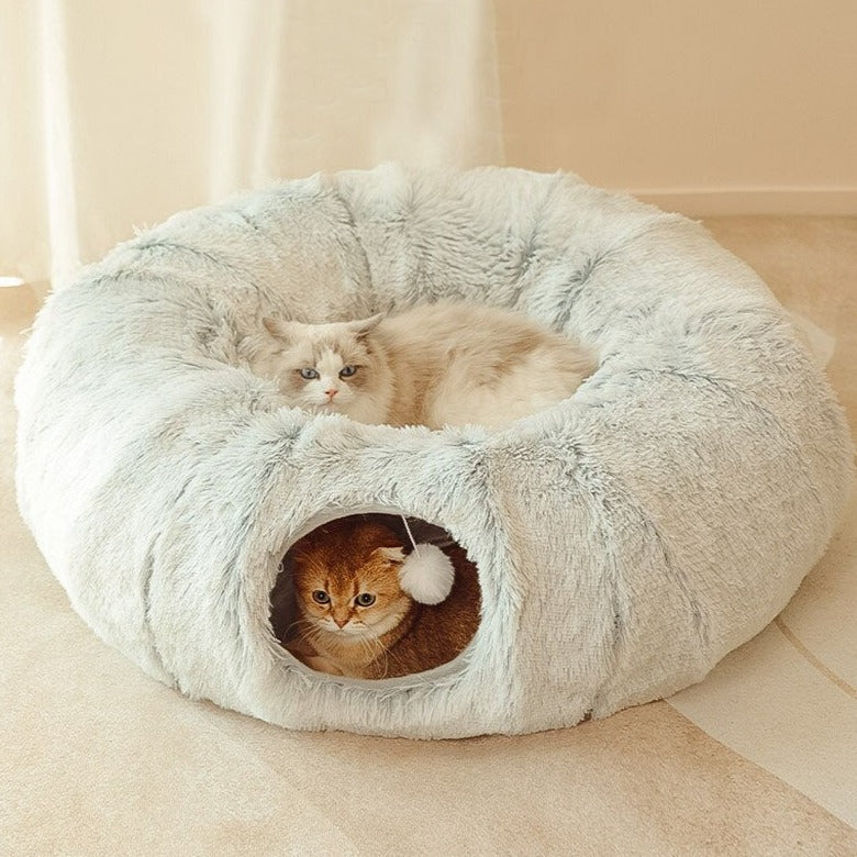 2-in-1 Cat Tunnel Bed Bundle