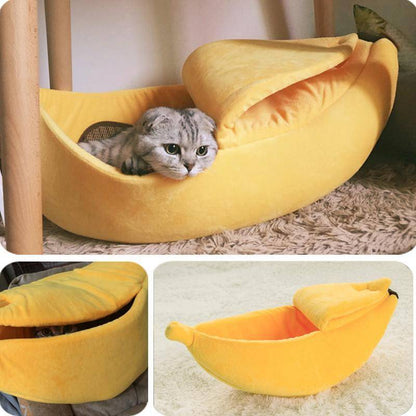 Cute Cat Banana Bed