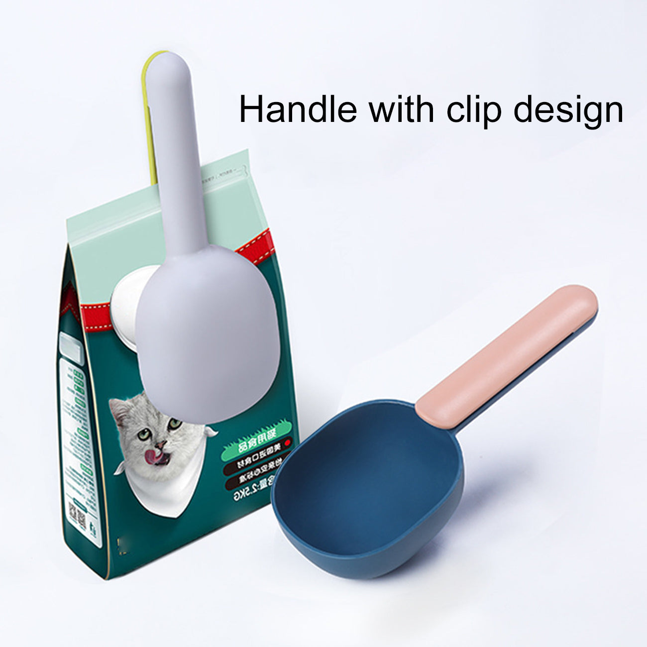 Multi-Functional Cat Food Spoon & Clip