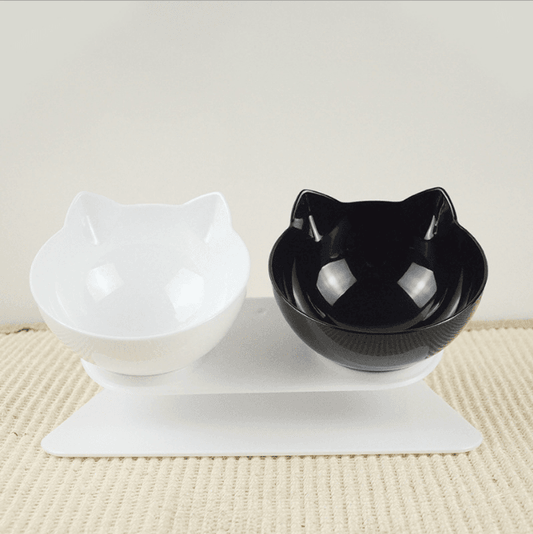 Double Bowl Cat Feeder | Cat Health