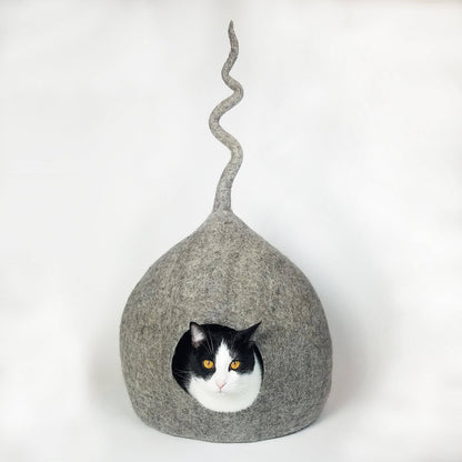 3D Gray Tail Cat Cave