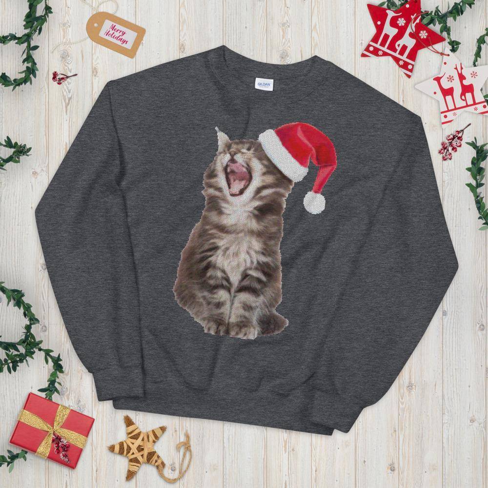 Angry cat christmas on sale sweater