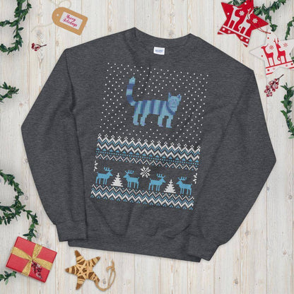 Blue Ugly Christmas Sweater © | Unisex Sweatshirt