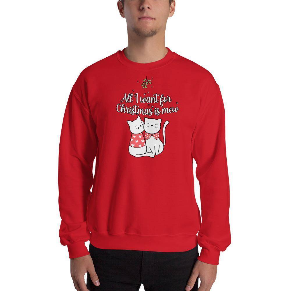 All I Want For Christmas Is Mew © | Unisex Christmas Sweatshirt