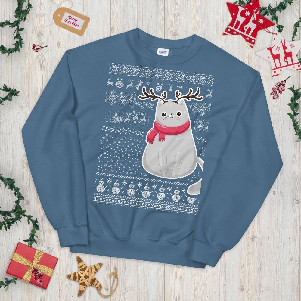 Reindeer Kitty © | Unisex Sweatshirt