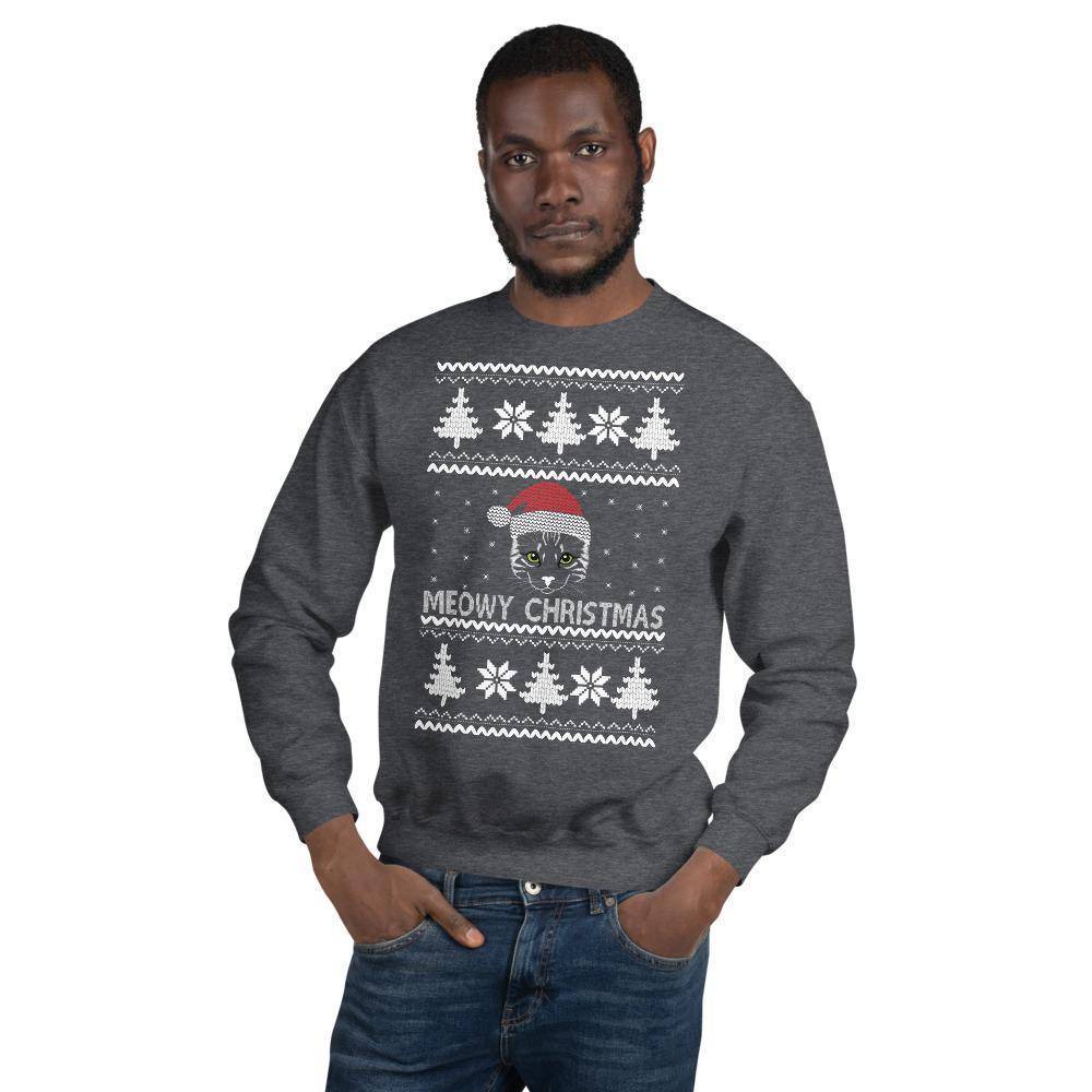 Grey christmas sales sweatshirt