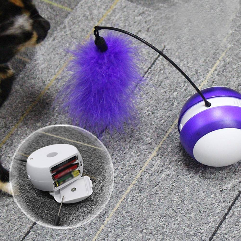 Rotating Electric Feather Ball